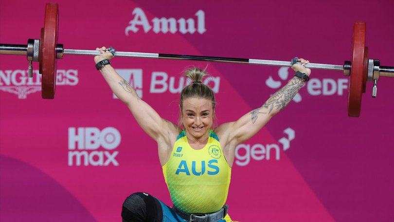 Brenna Kean's bid for a Commonwealth Games medal is over after she suffered an ankle injury. (AP PHOTO)