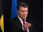 Victorian Premier Ben Carroll speaks to media at a press conference at Treasury Place in Melbourne, Tuesday, July 28, 2026.