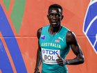 Peter Bol runs soon.