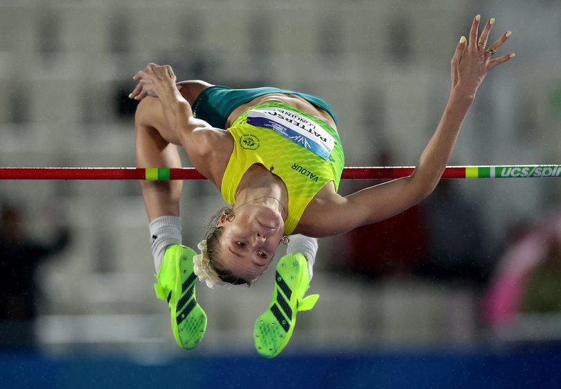 GLASGOW, SCOTLAND - JULY 28: Eleanor Patterson of Team Australia competes in the Women's High Jump Final during the Athletics on day five of the Glasgow 2026 Commonwealth Games at Scotstoun Stadium on July 28, 2026 in Glasgow, Scotland. (Photo by Michael Steele/Getty Images)