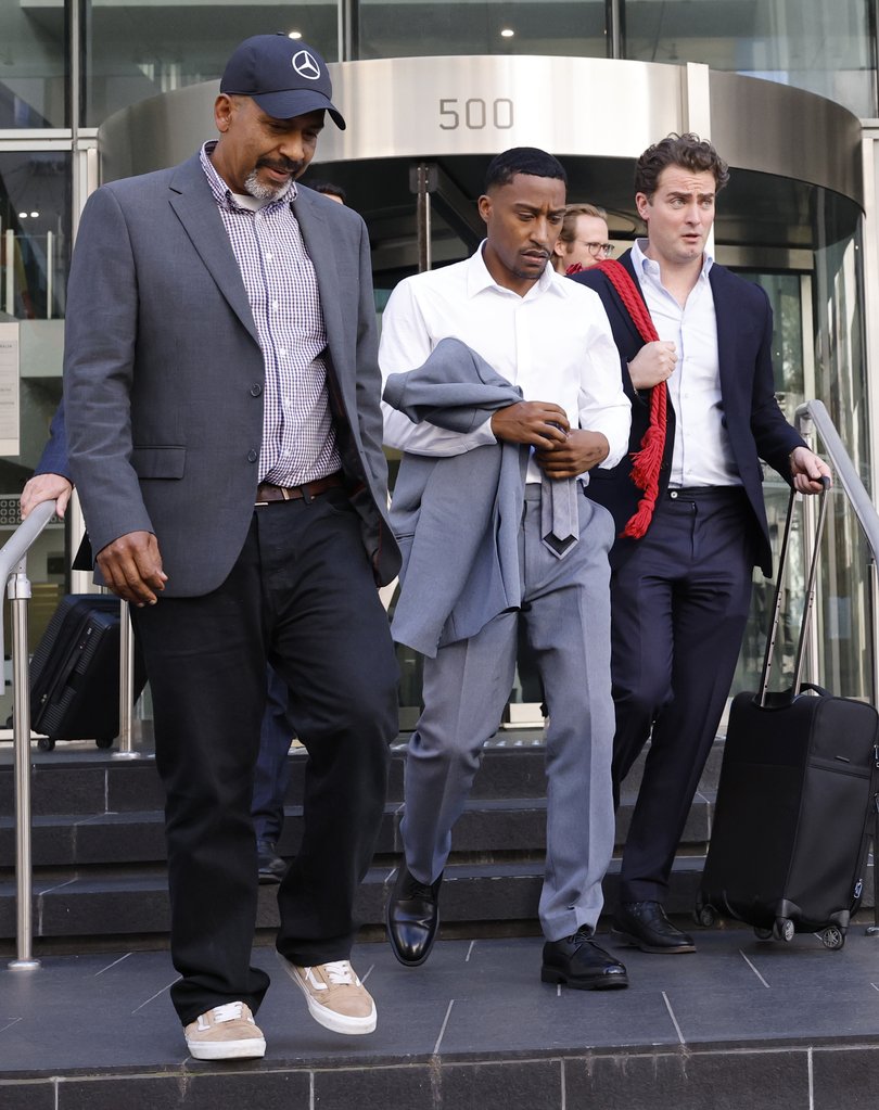 Yung Filly leaving court after the verdict.