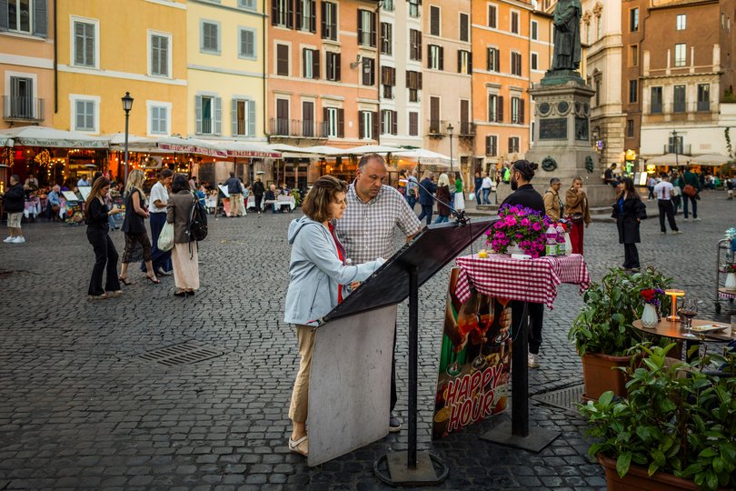 Rome's Campo de' Fiori. 