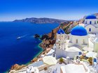 Oia town on Santorini island, Greece