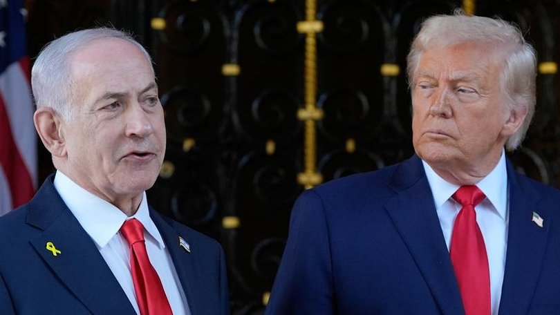 Israeli Prime Minister Benjamin Netanyahu and Donald Trump have held talks at the White House. 