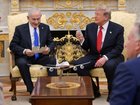 US President Donald Trump meets Israeli Prime Minister Benjamin Netanyahu at the White House on Tuesday.