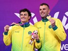 Ben Armbruster and Kyle Chalmers shared gold in the 50m butterfly.