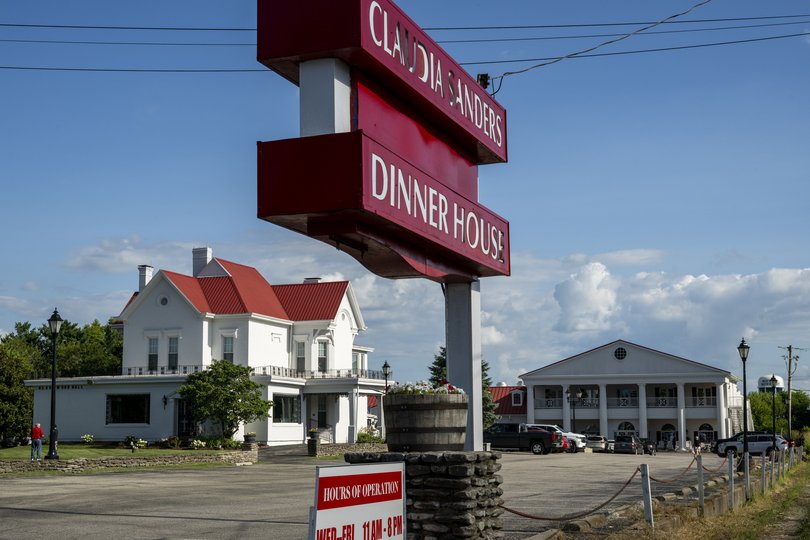The Claudia Sanders Dinner House, a traditional Southern restaurant, next to the former home of Claudia and Harland Sanders.