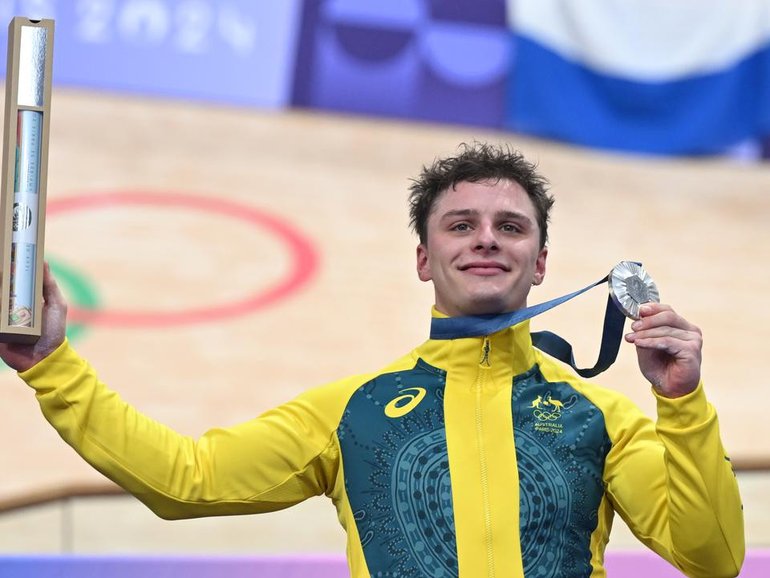 Matt Richardson changed allegiances after winning three medals at the the Paris Olympics. (Dave Hunt/AAP PHOTOS)