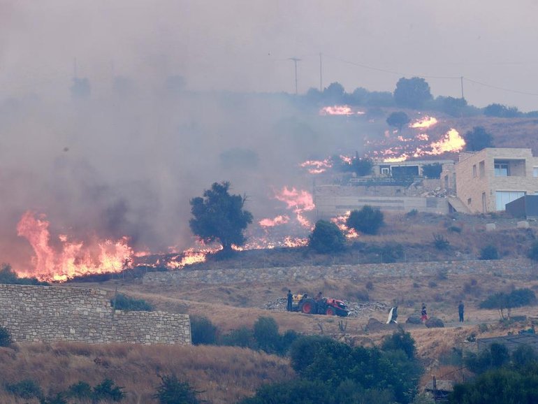 Three Greek firefighters have died as wildfires ravage southern Europe. 