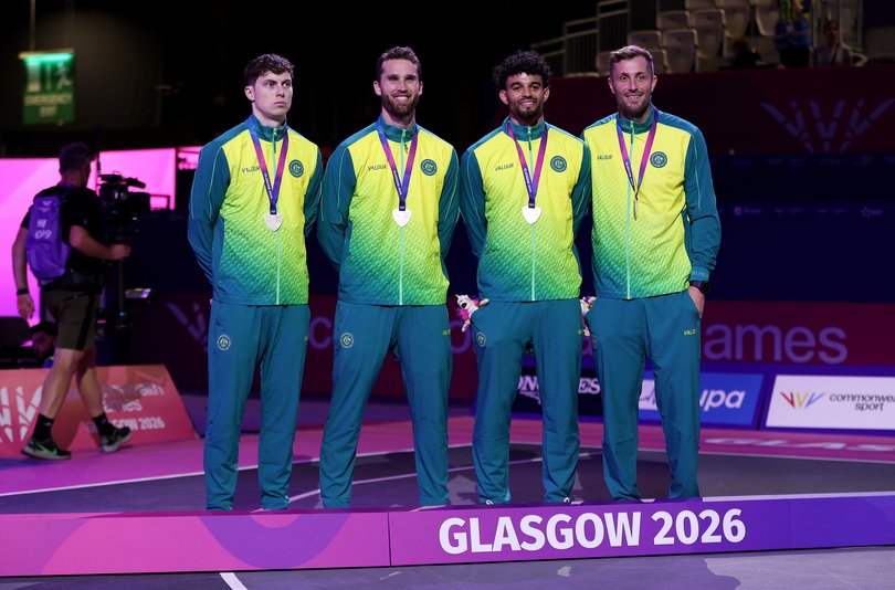 The Aussie silver medallists.