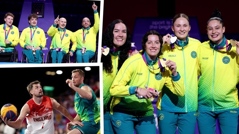 There were gold medals for Australia's 3x3 wheelchair men and 3x3 women, but Jesse Wagstaff and the 3x3 men had to settle for silver.