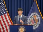 Kevin Warsh, chairman of the US Federal Reserve, during a news conference following a Federal Open Market Committee (FOMC) meeting in Washington, DC, US, on Wednesday, June 17, 2026. Federal Reserve officials left interest rates unchanged and were split over whether they expect to raise rates this year. Photographer: Al Drago/Bloomberg