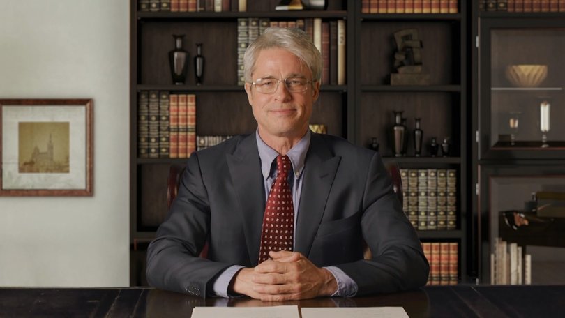 In this screengrab provided by NBC, Brad Pitt portrays Dr. Anthony Fauci in the second at-home episode of Saturday Night Live, which aired Saturday, April 25, 2020.