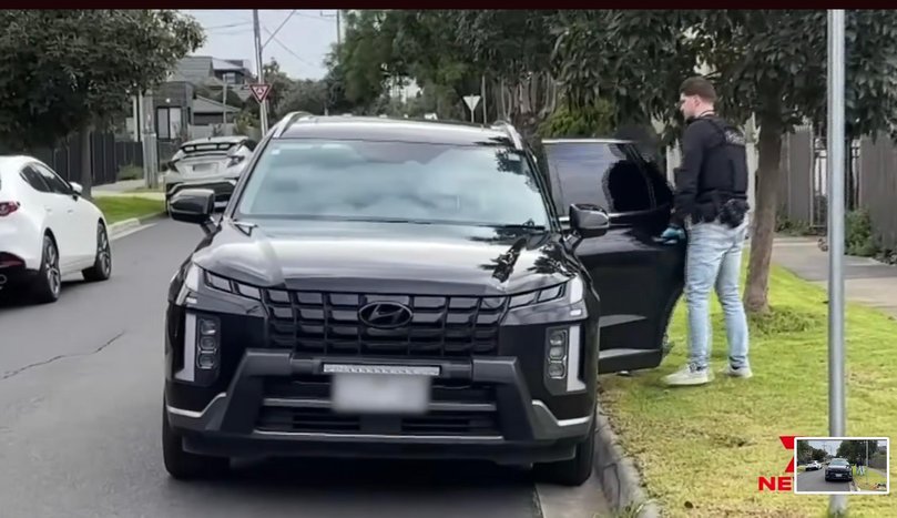 Victoria Police arrest Jesse Hadchiti at his Essendon home on July 14. Picture: Unknown