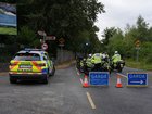 The scene where Oscar-winning Irish musician and activist Glen Hansard has died in a motorcycle crash on Lower Road, Strawberry Beds, Lucan.