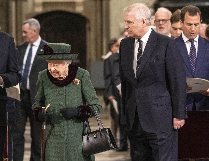 The former prince was walking the two dogs of his late mother Queen Elizabeth II when he was allegedly threatened.