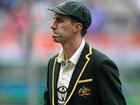 Australian captain Pat Cummins is seen after losing the toss prior to the First Test match for the Border-Gavaskar Trophy between Australia and India at Optus Stadium in Perth, Friday, November 22, 2024. DEAN LEWINS