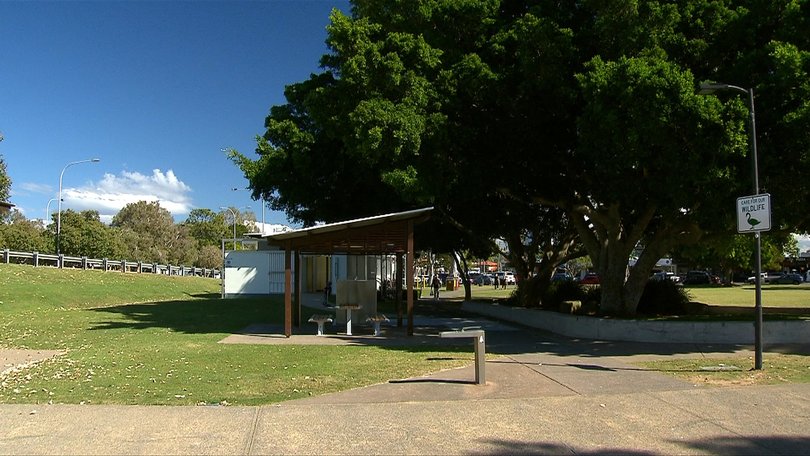 Strangers intervened after allegedly noticing something was wrong at the park.