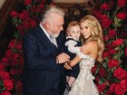 Kyle Sandilands, son Otto, and wife Tegan.