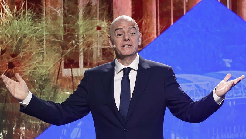 FIFA President Gianni Infantino's private investment plan has drawn strong opposition from Europe. (EPA PHOTO)