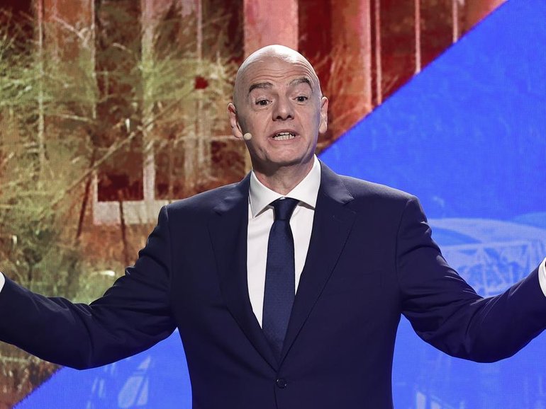 FIFA President Gianni Infantino's private investment plan has drawn strong opposition from Europe. (EPA PHOTO)