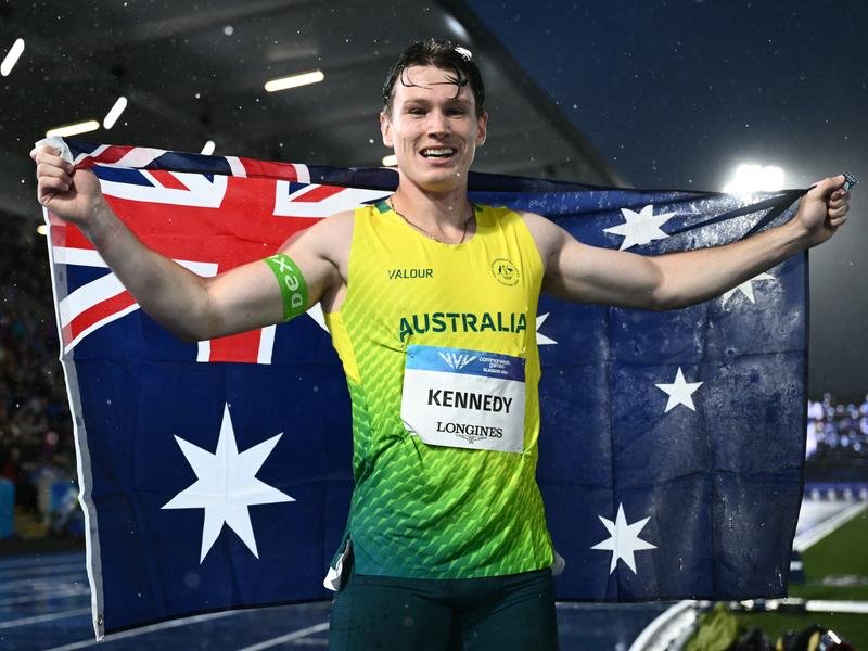 Lachie Kennedy is hungry for more medals at the Commonwealth Games in Glasgow. (Joel Carrett/AAP PHOTOS)