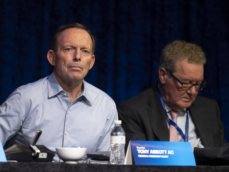 Tony Abbott has accused a faction of his own party of “weaponising” an anti-corruption inquiry.