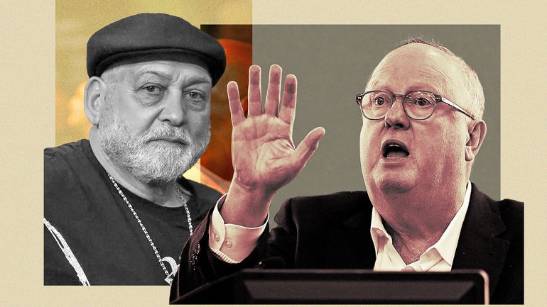 Geoffrey Watson SC told the CFMEU Inquiry in Brisbane that he believed Mick Gatto, left, was ‘controlling M Group companies’.