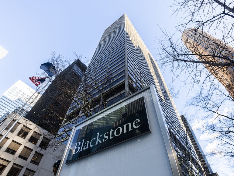he Blackstone headquarters in New York, US.