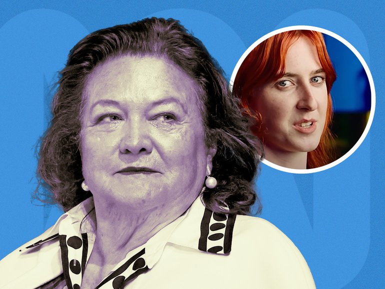 Gina Rinehart is suing the ABC over a Race Around The World episode where a contestant made a satirical video fantasising about committing an act of sexualised violence on the billionaire mining magnate.