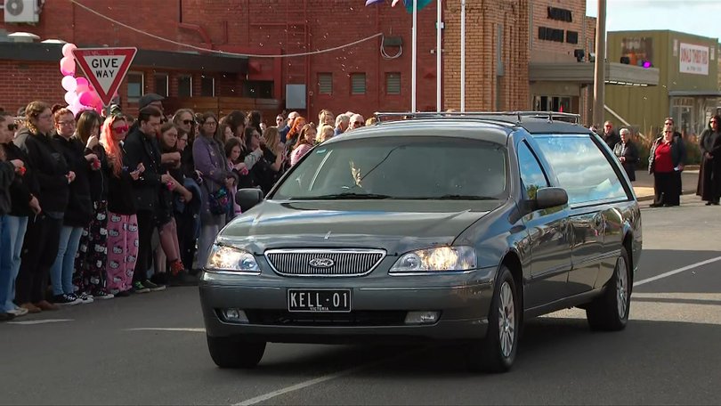 A huge number of mourners gathered to farewell Layla Jeffery in Donald.