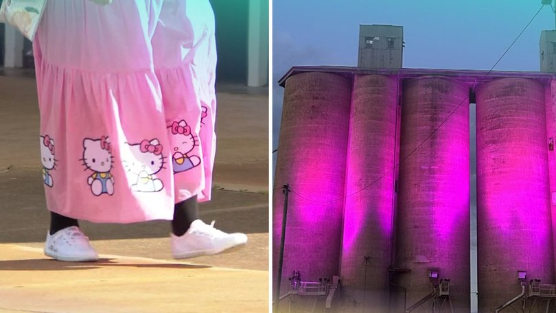 Mourners were asked to wear black hoodies or pink Hello Kitty items in her honour. Some buildings were also illuminated in pink.