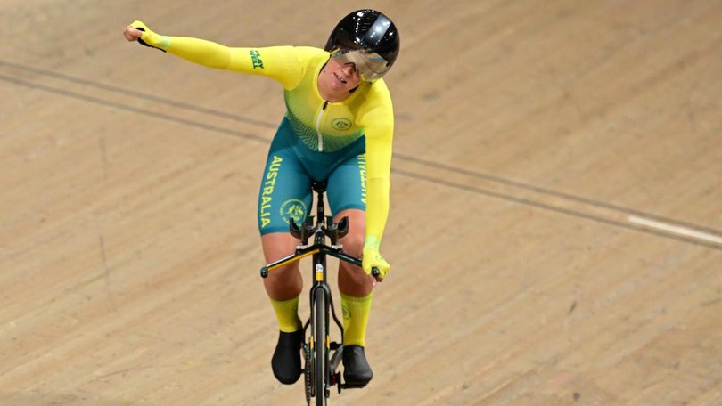 One day after winning gold, Felicity Wilson-Haffenden had a frustrating day in Glasgow. (Dean Lewins/AAP PHOTOS)