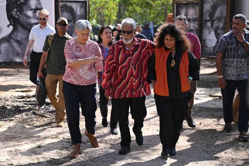Penny Wong attends the Garma Festival.