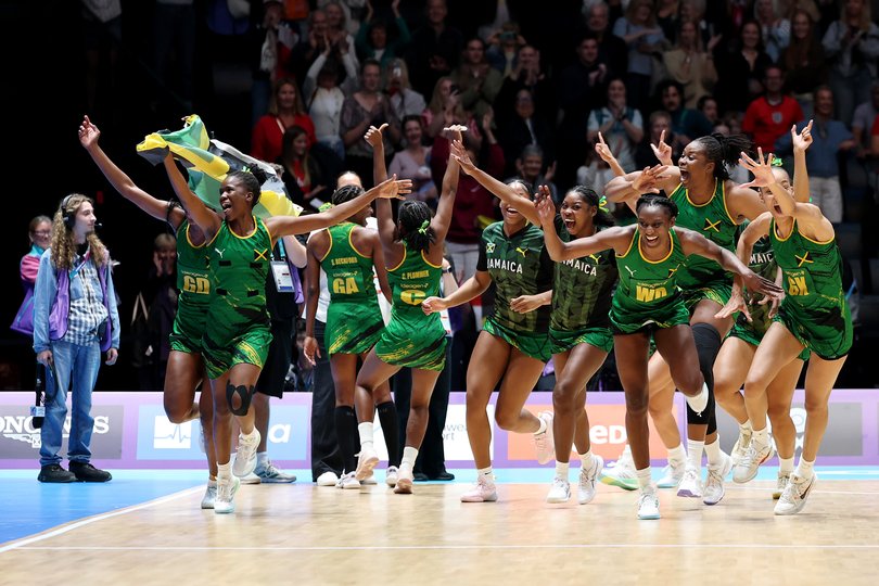 Jamaica erupted after the win.