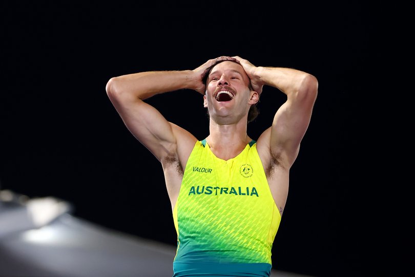 Kurtis Marschall of Team Australia reacts after winning the gold medal.