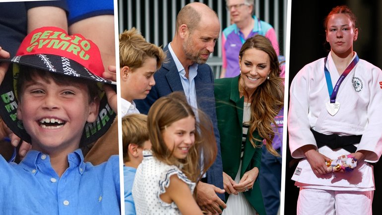 The royal family took in a range of Commonwealth Games events, including West Aussie Saya Middleton's silver medal bout.