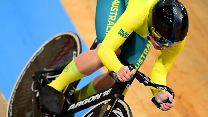 Georgia Baker remains tied as Australia's most prolific Commonwealth Games cycling gold medallist. (Dean Lewins/AAP PHOTOS)