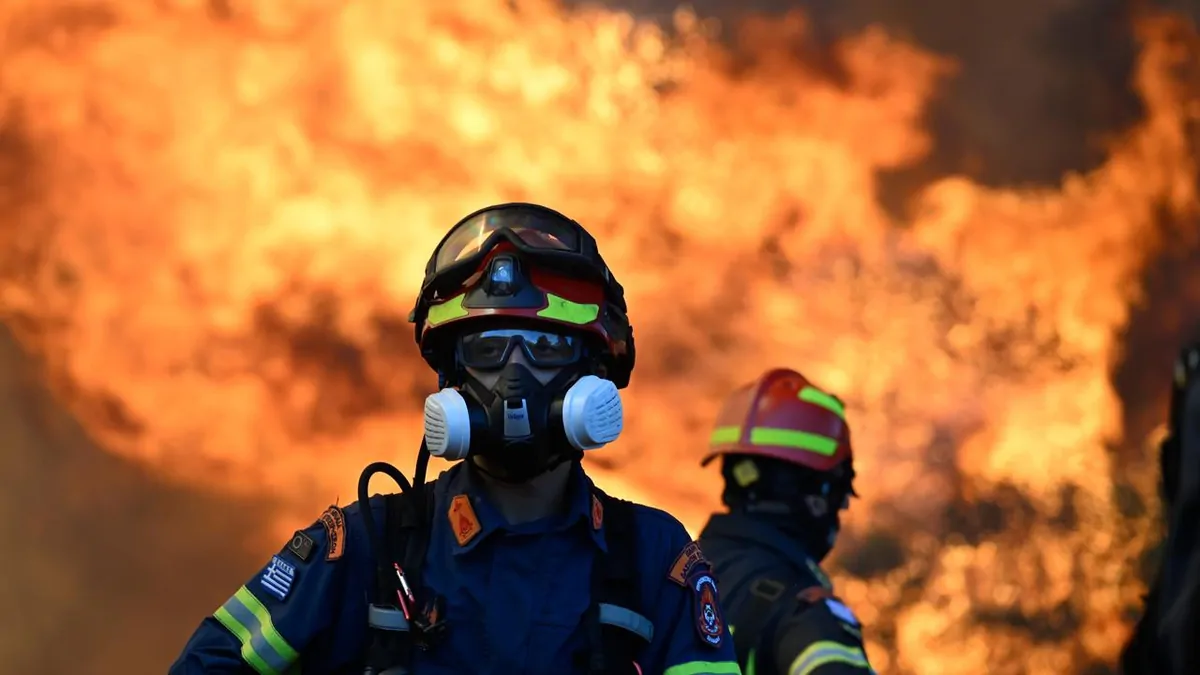 Europe wildfires: Two helicopters collide as Greece battles wildfires