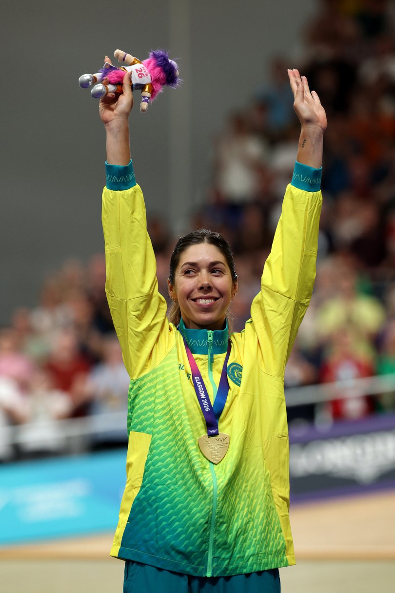 Georgia Baker with her gold.