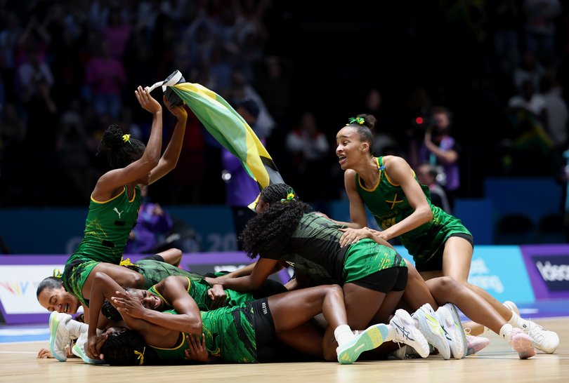 Team Jamaica celebrate.