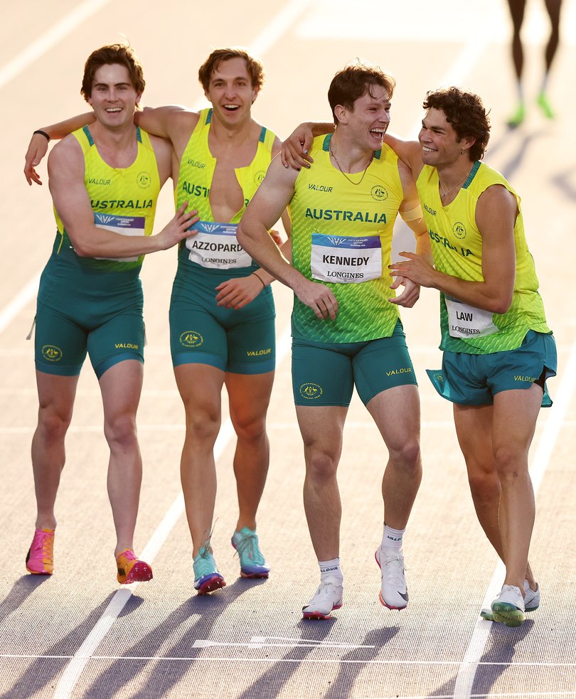 Josh Azzopardi, Lachlan Kennedy, Calab Law, and Rohan Browning.