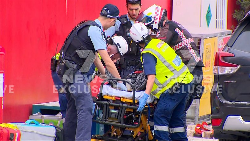 Footage from the scene captured paramedics loading two people into awaiting ambulances.