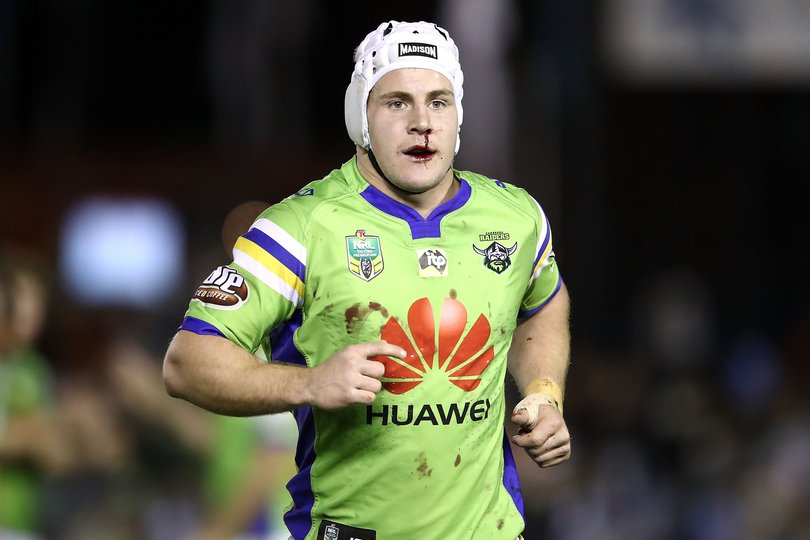 Luke Bateman while playing for the Canberra Raiders.