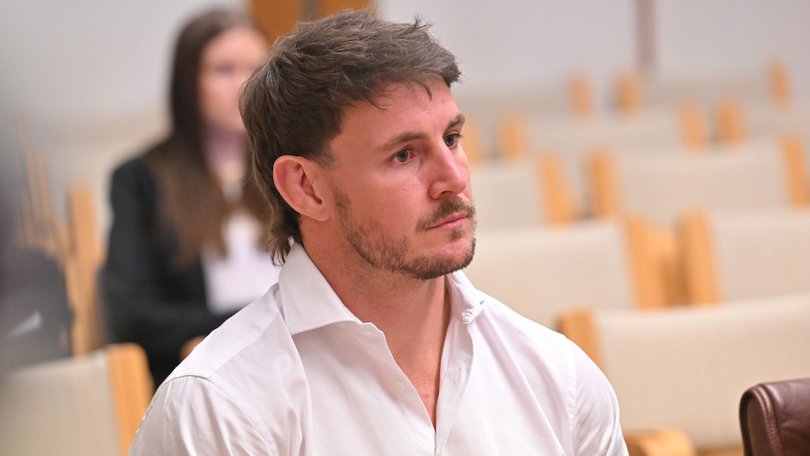 Ex-NRL player Luke Bateman at the Environment And Communications Legislation Committee inquiry hearing into the Interactive Gambling Amendment (Gambling Reform) Bill 2026.