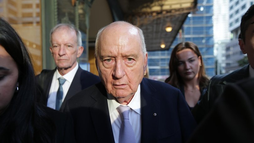 Alan Jones is facing trial in the Downing Centre Local Court. Picture: Christian Gilles/NewsWire.