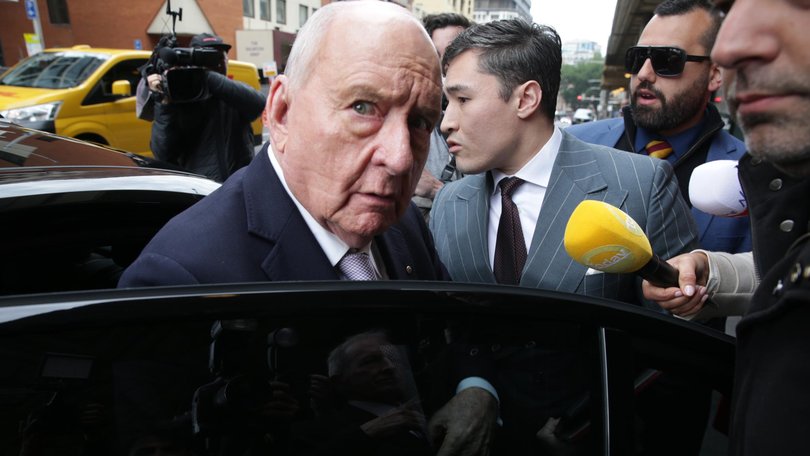 Alan Jones has faced court for day two of his hearing. Picture: Christian Gilles / NewsWire.