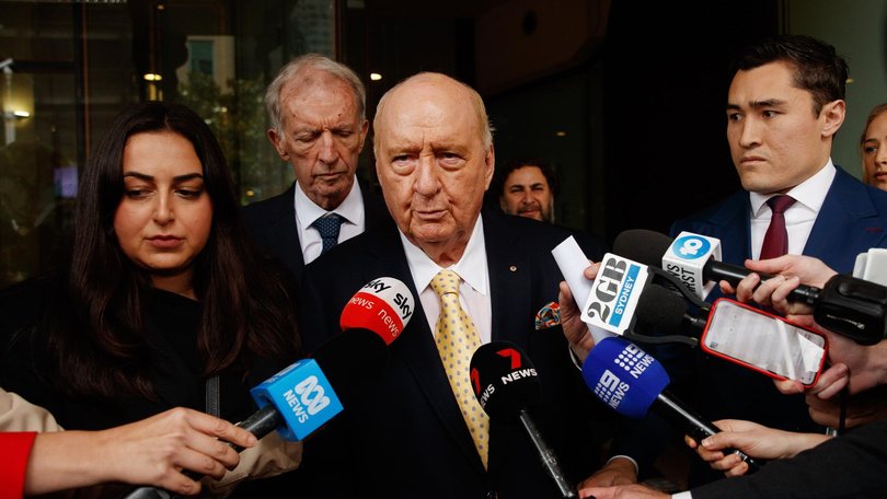 Alan Jones is alleged to have touched “J” on the penis and kissed him without his consent. Picture: NewsWire / Nikki Short