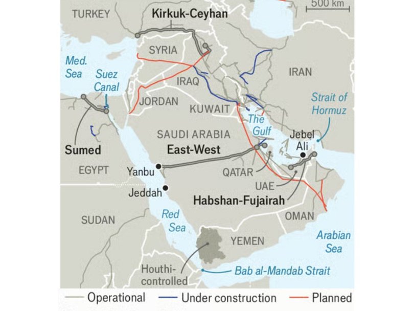 Oil and gas pipelines, June 2026.