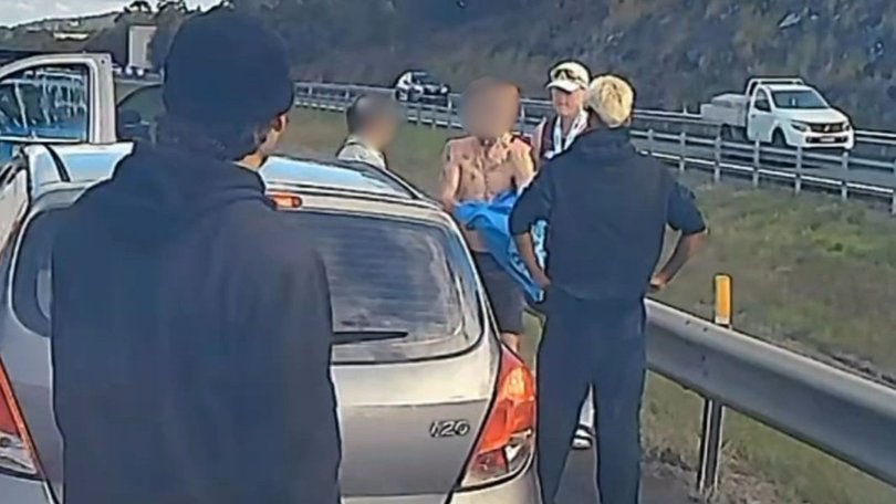 The van driver eventually backed down when he realised he was facing off against a professional fighter.